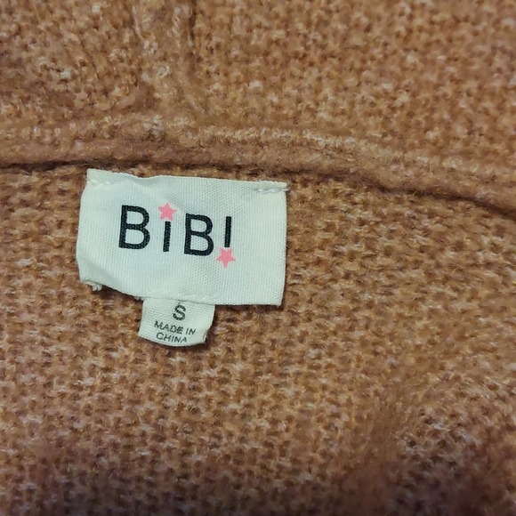 Bibi Cardigan Open Front Long Hooded Sweater with Pockets Women's Small Pink - Picture 2 of 9